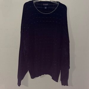 Roundtree & Yorke Men’s Blue Sweater 3XLT 100% Cotton Made in USA